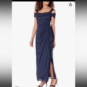 Alex Evenings Sparkling Navy dress